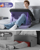 SAIJI Laptop Lap Desk for Bed & Couch with Soft Armrest, Bed Desk Table