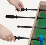 Amazon Basics 48-Inch Foosball Table Soccer Game Room Size with 4 Balls and 2 Cupholders, Oak