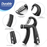 NIYIKOW 2 Pack Grip Strength Trainer with Counter, Hand Grip Strengthener, Adjustable Resistance 11-132Lbs (5-60kg), Forearm Strengthener, Perfect for Athletes Musicians NIYIKOW