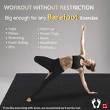 GXMMAT Large Yoga Mat 6'x4'/6'x6'/7'x5'(7mm/9mm), Extra Thick Workout Mats for Home Gym Flooring,Ultra Comfortable Non-Slip Quick Resilient Barefoot Wide Exercise Mat for Pilates,Stretching,Meditation Gxmmat