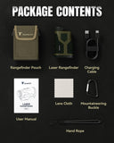 Upgrade Range Finder for Hunter, 1200Y Laser Range Finder, High Transmittance HD LCD Display with 7X Magnification TAKENJOY