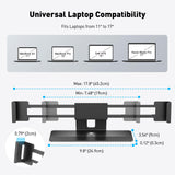AboveTEK MacBook & Surface Laptop Locking Station with Combo Lock Cable Bundle with Premium Aluminum MacBook Security Lock with High-Security Copper Cylinder
