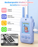 Trigowalt Rechargeable Kids Walkie Talkies:2 Pack All-Day Outdoor Adventure