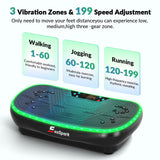 Vibration Plate Exercise Machine for Lymphatic Drainage, 4D Full Body Workout Vibrate Fitness Platform, 199 Adjustable Speeds, 3 Motors Power Vibration Plate for Weight Loss & Fitness, Max Load 550 lb