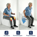 Toilet Safety Rails for Seniors,Space Saving Foldable Toilet Handle, Toilet Support Rails for Seniors and Disabled, Pregnant Women, Grab Bars Toilet Safety Frame