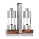 AdHoc Menage Classic Salt and Pepper Mill Gift Set - Salt & Pepper Seasoning Mill - Manual Mill Set with Ceramic Mechanism