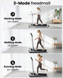 Yagud Walking Pad Treadmill for Home Office, Portable Under Desk Treadmill with Remote Control and LED Display, Walking Jogging Running Machine for Home