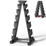 Dumbbell Rack Stand Only, Compatible with Peloton Weights, Ergonomic Dumbbell Organizer for Home Gym with 6-Tier, Space-Saving Weight Tree Rack, Plus Neoprene Set Storage, Compact Crostice
