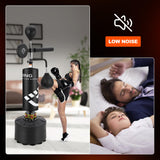 GarveeLife Punching Bag with Stand for Adult with Relax Bar, Speed Bag and Hitting Target, 5 in 1 Heavy Boxing Bag Freestanding
