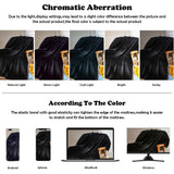NEWCOSPLAY Super Soft Twin Blanket Black Premium Silky Flannel Fleece Leaves Pattern Lightweight Bed Blanket All Season Use (Black, Twin(60"x80"))
