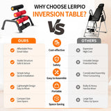 Lerpio Mini Inversion Table with Rollers, Back Extension Machine