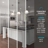 Luxrite 16-Pack 6 Inch Ultra Thin LED Recessed Lighting, 14W, 5 Color Selectable 2700K | 3000K | 3500K | 4000K | 5000K, CRI 90, 1150 Lumens, Dimmable LED Wafer Lights, Wet Rated, IC Rated, Baffle Trim