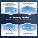 Pondee X5 Robotic Pool Vacuum for Inground Pools, Cordless Cleaner w/ Smart Navigation, 4 Cleaning Modes, 180-Min Runtime, 5550 GPH Suction, Covers up to 3,229 sq.ft, Wall & Waterline