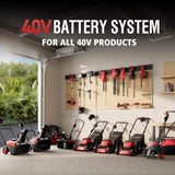 PowerSmart Electric Cordless Lawn Mower 17" 40V, 3-in-1 Brushless Push Lawn Mower, Lightweight, Foldable Handles