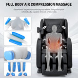 DOVRYTHEN Full Body Zero Gravity Massage Recliner, 8 Fixed Massage Rollers with Foot and Calf Massage, Built-in Heating Function for Home Use
