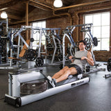 WaterRower M1 Lo Rise Rowing Machine with S4 BLE Monitor | USA Made | Original Handcrafted Erg Machine for Home Use & Gym | Best Warranty