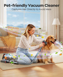 Cordless Vacuum Cleaner 55KPa 650W 70Mins Stick Vacuum Cleaners for Home with Pet Brush, 3.3Ft Hose, Wall Mount Charging, Auto Mode, Touchscreen, Self-Standing Vacuum for Pet Hair/Carpet/Car, Ultra10