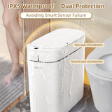 funest Smart Bathroom Trash Can with Lid- 3.5 Gallon Rechargeable Motion Sensor Trash Can