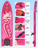 NACATIN Inflatable Stand Up Paddle Board - Premium SUP Board with Dog Ramp Kit, Complete SUP Set Paddle Boards for Adults with Single/Double Paddle, Kayak Seat, Suitable for Paddle Boarding with Dog