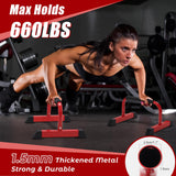 Push Up Bars: Sweat-resistant Parallettes Bar for Handstands L-sit & Dip, No Wobbling Strength Training Pushup Stands