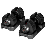 BOCHPOWER Adjustable Dumbbells Set of 2,Free Weights Dumbbells Set,52 lbs pair for Men/Women Gym Equipment for Home Strength Training Equipment(2 Box)