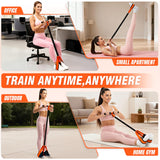 UZTUGG Upgrade Pedal Resistance Band with Handles, Exercise Band for Women, Sit Up Equipment for Full Body Training, Core, ABS, Legs, Glutes, Arms, Pilates