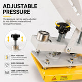 Inch Heat Press Machine,Semi-Auto Open T-Shirt Press