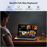 NIMO 15.6" IPS FHD Student Laptop, Intel 6-Core i3-1215U Laptop (Up to 4.4GHz, Beats R5 7520U) with 16GB RAM 512GB SSD 65W Fast PD 180° View Backlit KB Fingerprint Wi-Fi 6, for Creator, Home Business