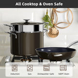 Nuwave Lux 13pc Forged Lightweight Nonstick Ceramic Cookware Set, PFAS-Free