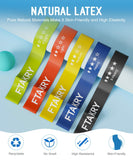 FTAKRY Resistance Bands for Working Out, Exercise Bands with 5 Resistance Levels, Natural Latex Resistance Bands Designed for Home Fitness, Strength Training and Flexibility Exercises (Assorted) FTAKRY