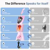 12-in-1 Steam Mop Cleaner, 15-Sec Fast Heat-Up, 1200W Floor Steamer with Double-Sided Pads, Removes 99.99% Stubborn Stains for Hardwood Floors, Marble, Clothes, Windows, Tiles, White