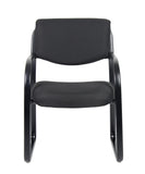 Boss Office Products Fabric Guest Chair in Black (B9521-BK)