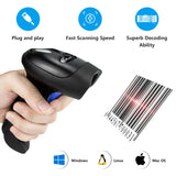 NetumScan 3-in-1 Bluetooth 1D Barcode Scanner,2.4G Wireless,USB CCD Reader