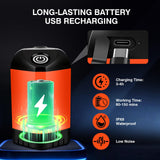 MarvinnanSlyke Portable Shower for Camping,7800mAh Rechargeable Camping Shower Pump,IPX8 Waterproof Outdoor Shower with LED Display and 3 Spray Modes for Hiking,Travel, Pet, Car Wash,RV Life