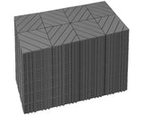 Mapleyard 432 PCS Plastic Interlocking Deck Patio Tiles, Grey, Diagonal