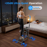 OWLSKY Stair Stepper Vertical Cardio Exercise Climber Stair-Master for Exercise at Home Full Body Workout Machine with Handlebar 330LBS Load with Adjustable Step Range Pedals