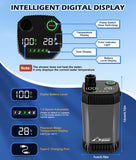 2026 Upgraded Portable Shower for Camping, Rechargeable Camping Shower with LED Display, 5 Gal Collapsible Bucket, 5 Adjustable Speeds, IPX8 Waterproof Portable Shower Kit for Hiking, Car, Pet, Travel