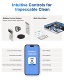 ECOVACS DEEBOT T30C Robot Vacuum and Mop, 20,000Pa Suction, TruEdge Adaptive Edge Mopping, ZeroTangle 2.0 Technology, Hot Water Washing, Self-Emptying, Auto-Lift Mopping, Obstacle Avoidance