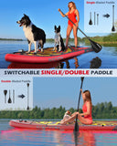 NACATIN Inflatable Stand Up Paddle Board - Premium SUP Board with Dog Ramp Kit,Complete SUP Set Paddle Boards for Adults with Single/Double Paddle, Backpack, Suitable for Paddle Boarding with Dog