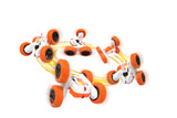 LEXiBOOK- Crosslander Luminous Terrain Car, Wrist Remote, Rechargeable, Electronic Action Kit, White/Orange, Color