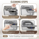 LifeBasis Ultrasonic Cleaner, Professional 45kHz Ultrasonic Jewelry Cleaner 20 Ounces (600ML) with Digital Timer, Watch Holder Ultrasonic Glasses Cleaner for Rings, Coins, Watches, Dentures, Silver