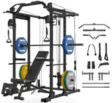 Mikolo Power Cage, Power Rack with Cable Crossover System