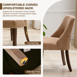 UVV Wooden Dining Chairs Set of 6, Mid Century Modern Upholstered Dining Room Chair Kitchen Chairs
