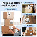 Phomemo 300DPI 4" Touchscreen Wi-Fi 4x6 Thermal Shipping Label Printer & 500Pcs 4X6 Thermal Labels