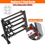 3 Tier Dumbbell Rack, 1200LBS Heavy Duty Weight Rack for Home Gym, Adjustable Storage Organizer for Free Weights, Quick & Easy Assembly, Dumbbell Rack Stand Only