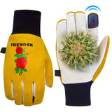 FEISHDEK Medium Size - 2 Pairs Cactus Gloves Gardening Thorn Proof Ladies, Women Garden Gloves