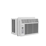 Amazon Basics 6000-BTU Window Air Conditioner with Quiet Operation, Up to 250 Sqf, Cool and Fan Functions, Washable Filter, Adjustable Window Kit, Digital Temperature Display, Remote Control, White