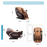 MassaMAX 4D Plus Massage Chair for Big & Tall People Full Body Massage Up to 6'10" & 500 lbs, 59" SL Track, OTA Cloud Upgrade - Never Outdated, APP Control, 27+ Modes, Auto Footrest Extension A580