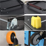 Push Hand Cart Foldable Push Hand Cart for Loading and Storage Platform Truck Trolley with 360 Degree Swivel Wheels