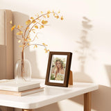 decorUhome 4x6 Picture Frame Set of 10, Display Photos 3.5x5 with Mat or 4x6 Unmatted for Picture Frames Collage Wall Decor, Brown